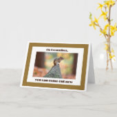 Groundhog Day Card Kaart (Gele Bloem)