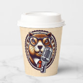 Groundhog Day Celebration - punxsutawney Papieren Bekers (Voorkant)