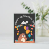 Groundhog Day Celebration: Schaduw of Glans? Briefkaart (Staand voorkant)