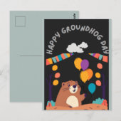 Groundhog Day Celebration: Schaduw of Glans? Briefkaart (Voorkant / Achterkant)