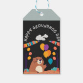 Groundhog Day Celebration: Schaduw of Glans? Cadeaulabel (Voorkant)