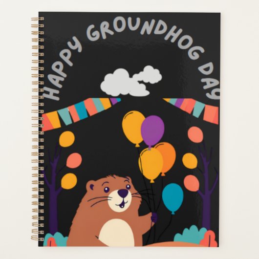 Groundhog Day Celebration: Schaduw of Glans? Planner (Voorkant)