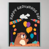 Groundhog Day Celebration: Schaduw of Glans? Poster (Voorkant)