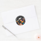 Groundhog Day Celebration: Schaduw of Glans? Ronde Sticker (Envelop)