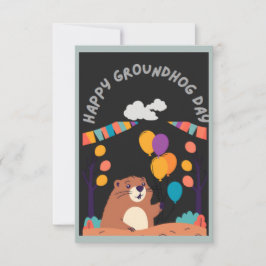 Groundhog Day Celebration: Schaduw of Glans? RSVP Kaartje