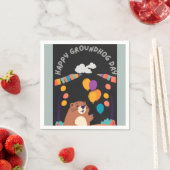 Groundhog Day Celebration: Schaduw of Glans? Servet (Insitu)