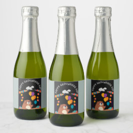 Groundhog Day Celebration: Schaduw of Glans? Sparkling Wijnetiket