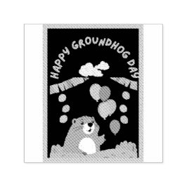 Groundhog Day Celebration: Schaduw of Glans? Zelfinktende Stempel