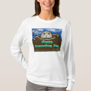 Groundhog Day-dames met lange hoes T-shirt