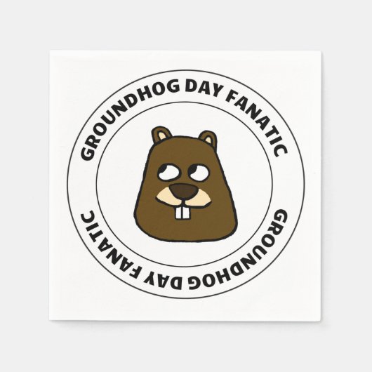 Groundhog Day Fanatic Servet (Voorkant)