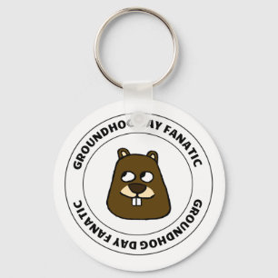 Groundhog Day Fanatic Sleutelhanger