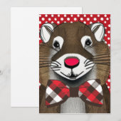 Groundhog Day Feestdagenkaart (Voorkant / Achterkant)