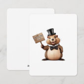 Groundhog Day Feestdagenkaart (Voorkant / Achterkant)