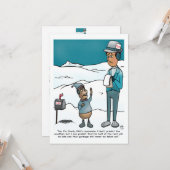 Groundhog Day Flat Greeting Card Kaart (Voorkant / Achterkant in situ)