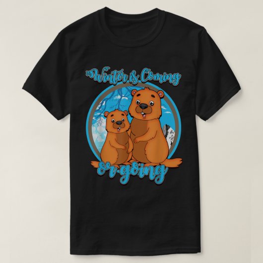 Groundhog Day for Phil Punxsutawney Winter of Spri T-shirt (Design voorkant)