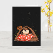 Groundhog Day Funny Groundhog Wake Me Up When Wint Kaart (Gele Bloem)