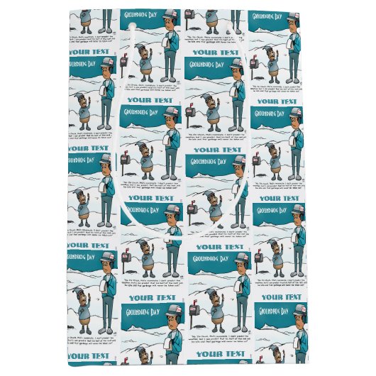 Groundhog Day Gift Bag Medium Cadeauzakje (Voorkant)