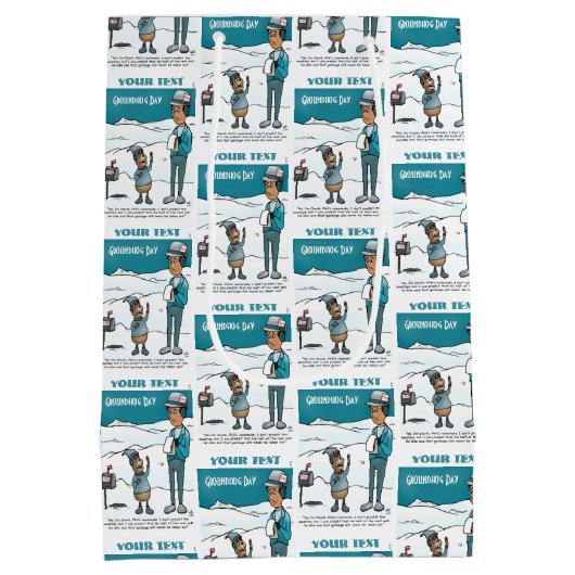 Groundhog Day Gift Bag Medium Cadeauzakje (Achterkant)