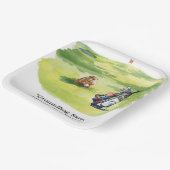 Groundhog Day Golfer Winter Golf Holiday Papieren Bordje (Gebogen)