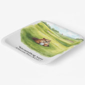 Groundhog Day Golfer Winter Golf Holiday Papieren Bordje (Gebogen)