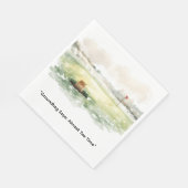 Groundhog Day Golfer Winter Golf Holiday Servet (Hoek)