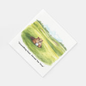 Groundhog Day Golfer Winter Golf Holiday Servet (Hoek)