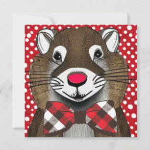 Groundhog Day Holiday Kaart