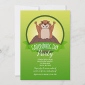 Groundhog Day Invitation Kaart (Voorkant)