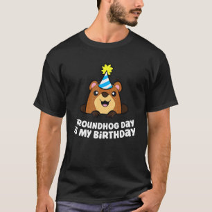 Groundhog Day is mijn geboorte Love Groundhogs. T-shirt