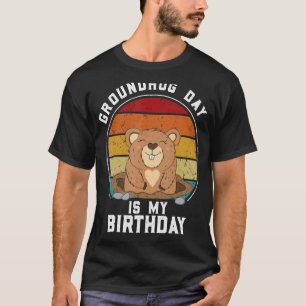 Groundhog Day is mijn verjaardag - 2 februari Vint T-shirt
