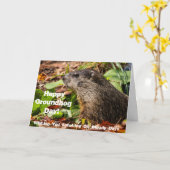 Groundhog Day Kaart (Gele Bloem)