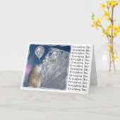 Groundhog Day Kaart (Gele Bloem)