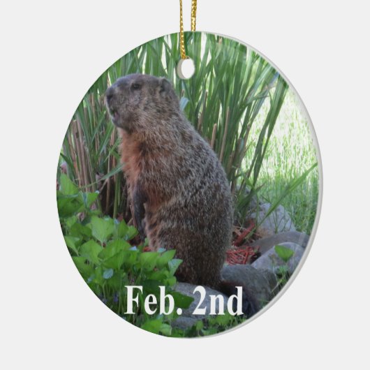 Groundhog Day Keramisch Ornament (Links)