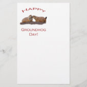Groundhog Day Kiss Briefpapier (Voorkant)