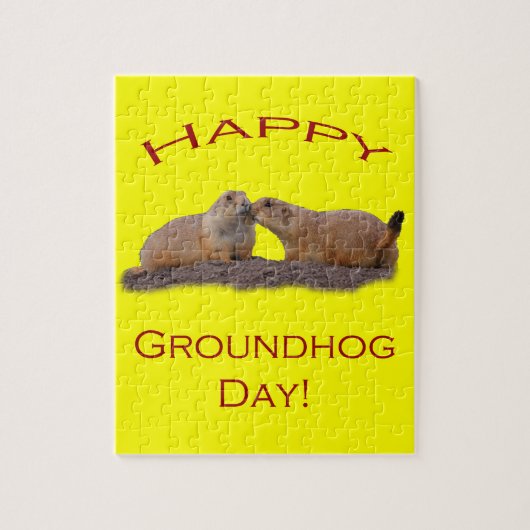 Groundhog Day Kiss Legpuzzel (Verticaal)