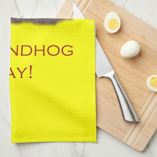 Groundhog Day Kiss Theedoek (Quarter Fold)