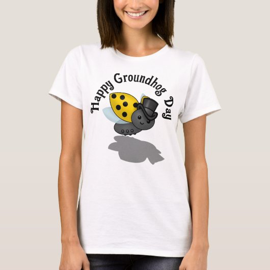 Groundhog Day Ladybug T-shirt (Voorkant)