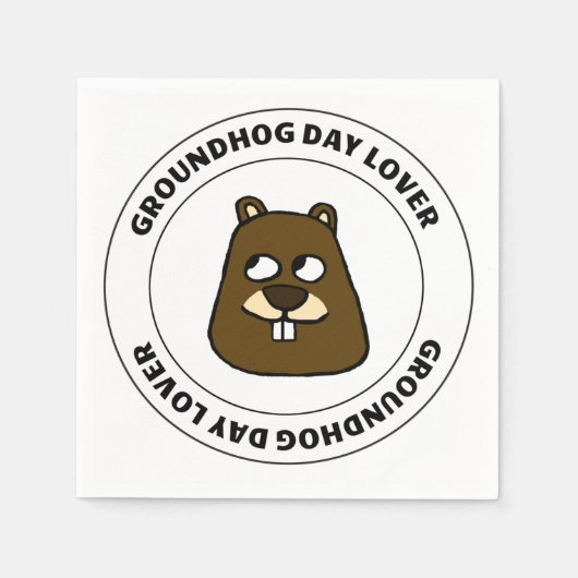 Groundhog Day Lover Servet (Voorkant)