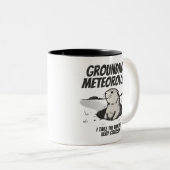 Groundhog Day-meteorologie Tweekleurige Koffiemok (Voorkant rechts)