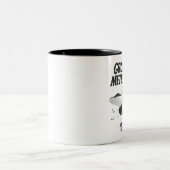 Groundhog Day-meteorologie Tweekleurige Koffiemok (Center)