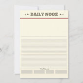 Groundhog Day Nooz-uitnodiging Kaart (Achterkant)