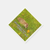 Groundhog Day-opstanden naar jou! luiers Servet (Hoek)