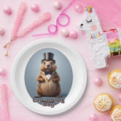 Groundhog Day Papieren Bordje (Feest)