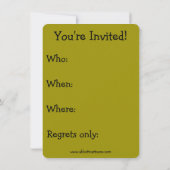 Groundhog Day Party Humoureuze uitnodigingen (Achterkant)