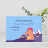 Groundhog Day Party Invitation Kaart (Staand voorkant)