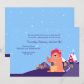 Groundhog Day Party Invitation Kaart (Voorkant / Achterkant)