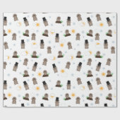 Groundhog Day-patroon Cadeaupapier (Vlak)