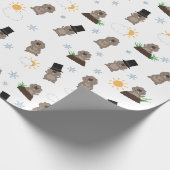 Groundhog Day-patroon Cadeaupapier (Hoek)