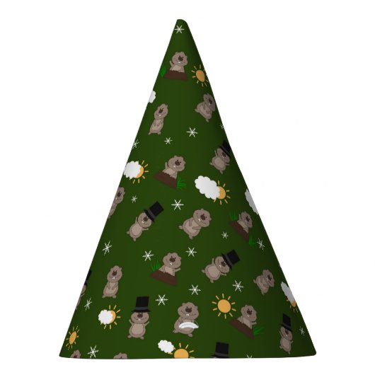 Groundhog Day-patroon Feesthoedjes (Rechts)