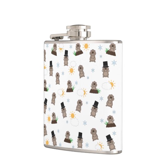 Groundhog Day-patroon Heupfles (Links)